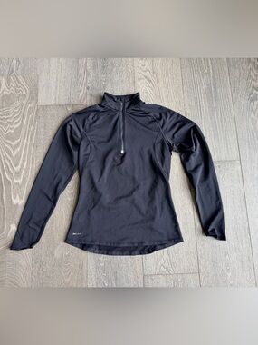 Nike Dri-Fit Quarter 1/4 Zip in Black Size Medium